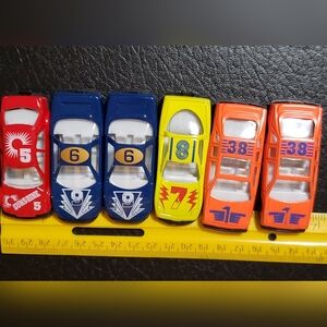 Lot of 6: Colorful Racing Toy Cars Set